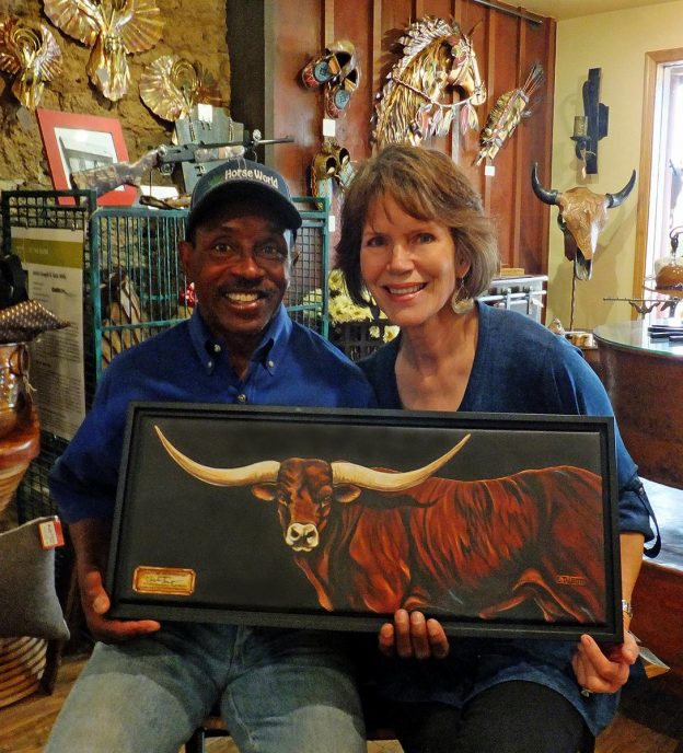 Don't Call Me Buttercup with artist Eugenia Talbott and PRCA Hall of Fame Bull Rider Charles Sampson