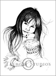 Portrait of Charleen, original graphite drawing of an Inuit Girl from Churchill, Manitoba, Canada by Eugenia Talbott